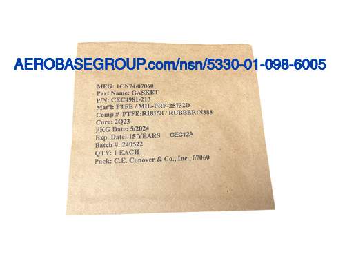 Bild  der nationalen Bestandsnummer 5330-01-098-6005