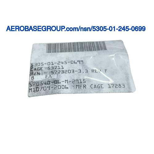 Bild der nationalen Bestandsnummer  5305-01-245-0699